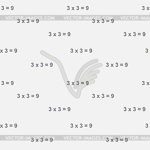 Seamless pattern with threee times three - vector image