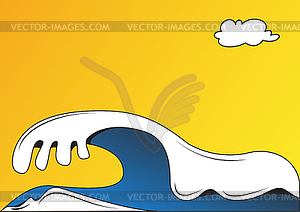 Sea waves - vector EPS clipart