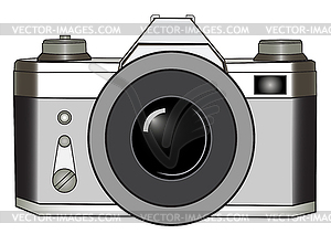 Classic SLR photo camera - vector clipart
