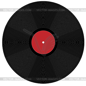 Big phonograph records - royalty-free vector image