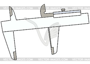 Caliper Tool - vector image