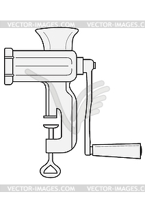 Мясорубка - изображение в векторе / векторный клипарт