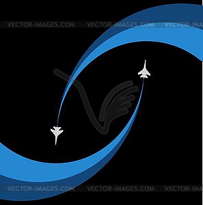 Air flight - vector image