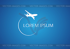 Air flight - vector image