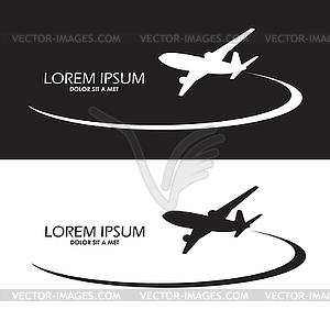 Air flight - vector image