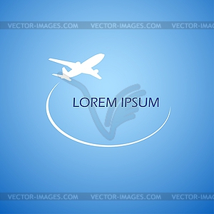 Air flight - vector clip art