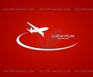 Air flight - vector image