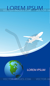 Travel ticket - vector image