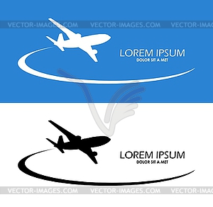 Air flight - vector image