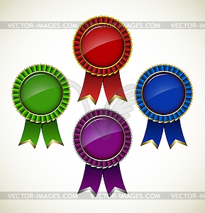 Award rosette - vector image
