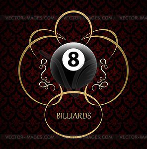 Billiards - vector image