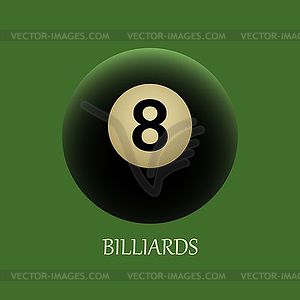 Billiards - vector image