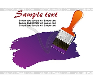 Brush trace - vector EPS clipart