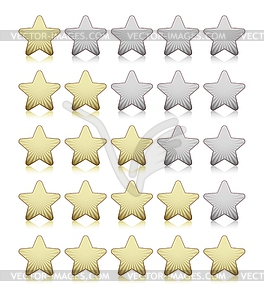 Rating stars - vector clipart