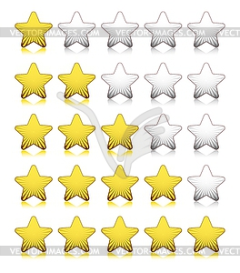 Rating stars - vector image