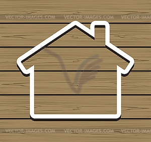 Wood House - vector image