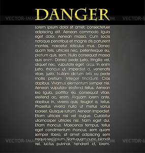 Danger - vector clipart