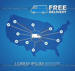 Free delivery - vector EPS clipart