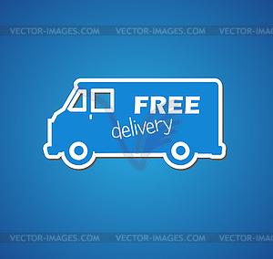 Free delivery - vector image