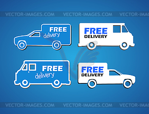 Free delivery - vector image