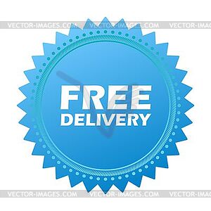 Free delivery - vector image