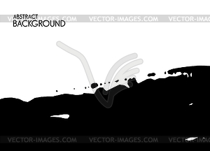 Black brush stroke - vector clipart