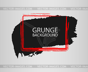 Black brush stroke - vector clipart