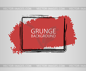 Black brush stroke - color vector clipart