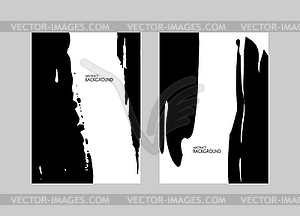 Black brush stroke - vector clip art