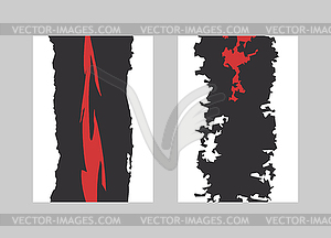 Black brush stroke - vector clipart