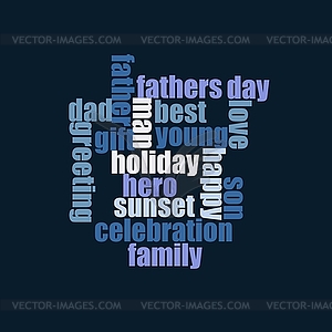 Father`s day - vector image
