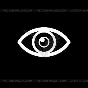 Eye icon - stock vector clipart