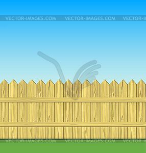Забор - графика в векторе
