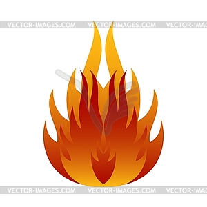Пламя - векторное графическое изображение