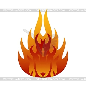 Flame - vector clipart