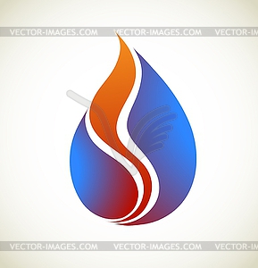 Пламя - изображение в векторном формате