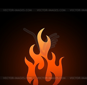 Flame - vector image