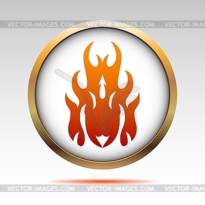 Flame - vector clip art