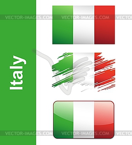 Flag Italy - vector clipart