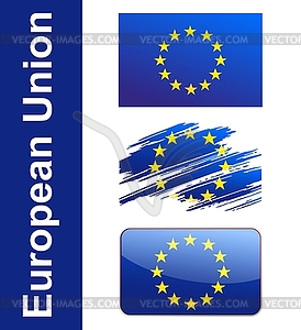 Flag European Union - vector clipart