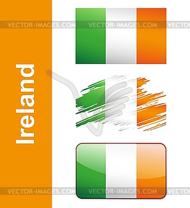 Flag Ireland - vector image