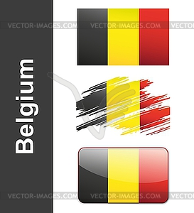 Flag Of Belgiumin - vector image