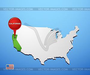 California - vector image