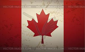 Flag Canada - vector clipart
