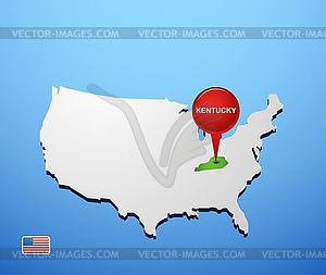 Kentucky - vector image