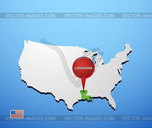 Louisiana - vector EPS clipart