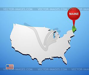 Maine - vector clipart