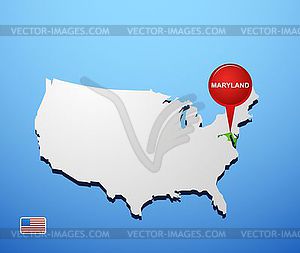 Maryland - vector image