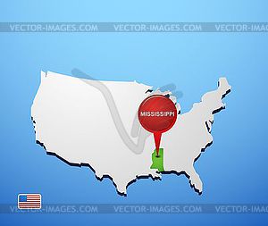 Mississippi - vector image