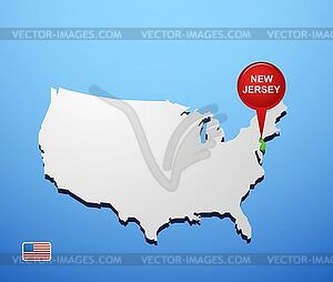 New Jersey - vector image